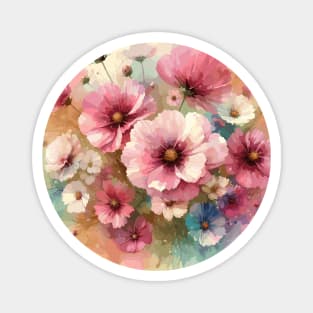 Light Pink Cosmos Flower Magnet